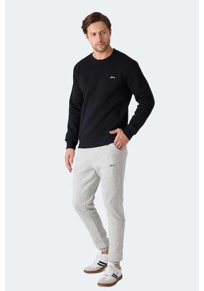 Slazenger Megar I Erkek Siyah Sweatshirt Siyah