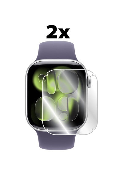 Apple Uyumlu Watch  Series 11 - 10 42mm İle   Hydrogel Ekran Koruyucu 2 Adet
