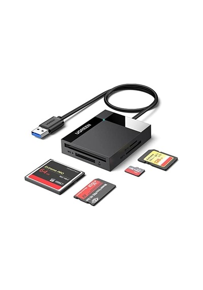 Usb 3.0 4&apos Ü 1 Arada Kart Okuyucu, Siyah