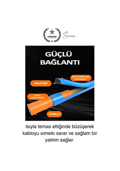 560 Parça Makaron Seti Kutulu Kablo Birleştirme Koruyucu Yalıtım Sıcaklıkla Daralan Tamirat Kaplama