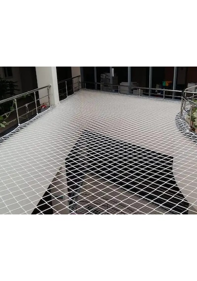 Nzl File Ambalaj Güvenlik Filesi – 10 CM Gözenek – 6 MM İp – Balkon Filesi – İnşaat Filesi