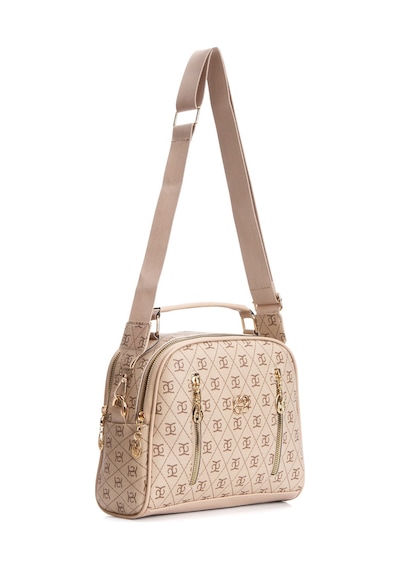 Newish Polo Kadın Kumaş Uzun Askılı El Ve Omuz Çantası New373 Bej