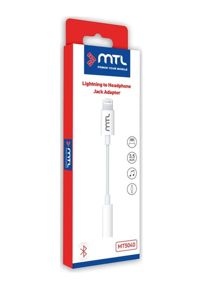 Lightning To 3.5mm Kulaklık Jack Adaptör Apple Uyumlu iPhone Ses Dönüştürücü Aux Çevirici Mt5040