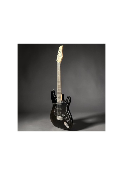 Elektro Gitar Hss Manyetik Black Picguard 4/4 Kılıf Kablo Pena Askı Hediyeli