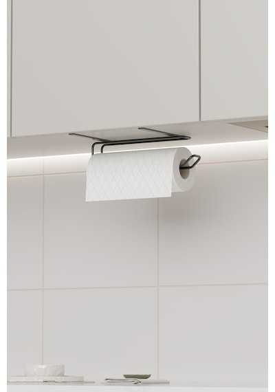 Havluluk Peçetelik Askısı Banyo Mutfak Düzenleyicisi Kağıt Rulo Havlu Askılığı Pratik Siyah Rulo Siyah