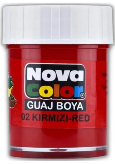 Guaj Boya 25 ml Tek Renk 1 Adet Nova Color Su Bazlı 25 ml Guaj Bo Sarı