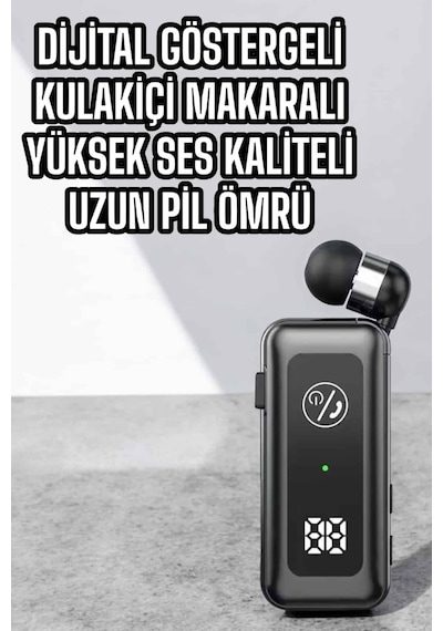 Kablolu Bluetooth Kulaklık Kulak İçi Stereo Mikrofonlu Dijital Göstergeli Dijital Göstergeli Kulak İçi