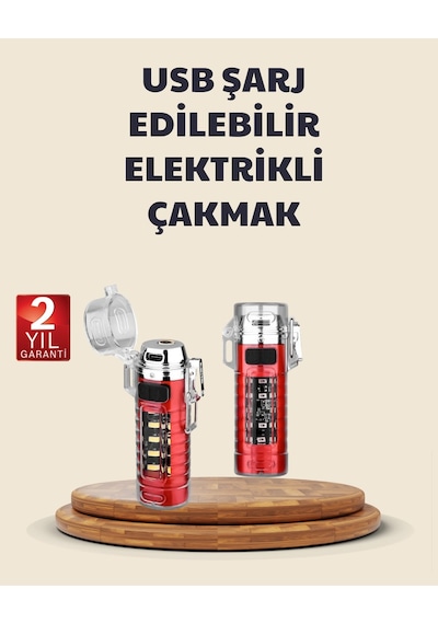Kamp Ve Outdoor İçin Çok Amaçlı Çakarlı Elektronik Çakmak Çok Renkli