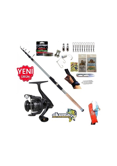 Okuma Revenger Rv-3000a 240cm 60-120gr Carbo-x Tele Kıyı Olta Takımı Seti