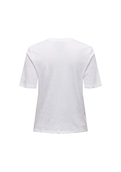 Only Kadın Onlfammy Bisiklet Yaka Meyve Baskılı T-shirt 15296955 Beyaz