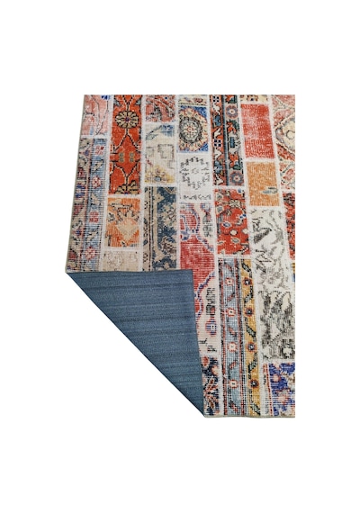 Çam Halı Siesta Patchwork 32-457 Etnik Eskitme Desenli Dokuma Tabanlı Yıkanabilir Şönil Salon Ve Oda Halısı Multi 24
