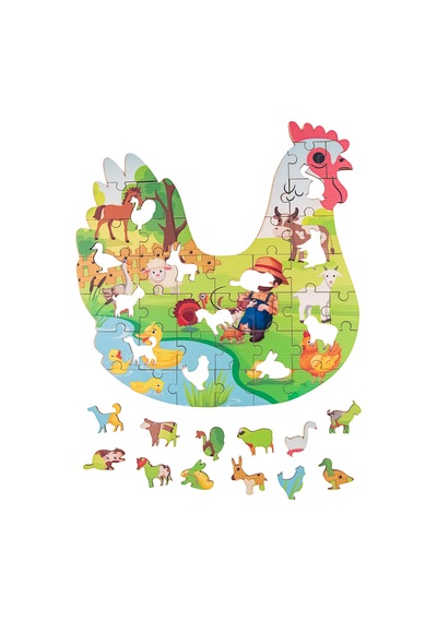 Ahşap Puzzle Çiftlik