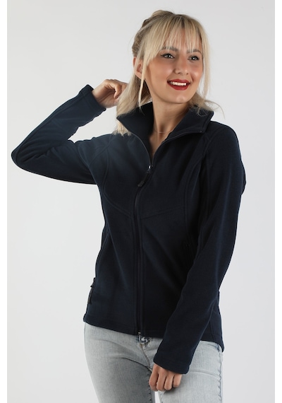 Kadın Balıkçı Fermuarlı Sweatshirt Lacivert