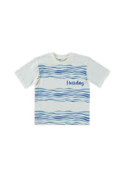 Civil Boys Holiday Baskılı 2-5 Yaş Takım Saks Mavisi