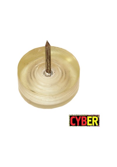 Çap 25X10 MM Elastomer Çivili Tapa (Şeffaf)