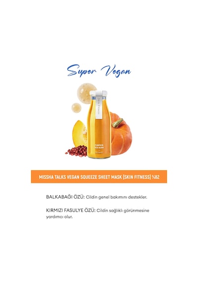 Missha Talks Vegan Squeeze Sheet Mask Bir Görünüm Sunan Vegan Yaprak Maske - Skin Fitness
