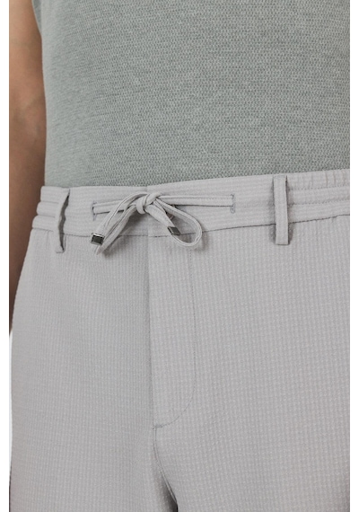 İmza Gri Düz Esnek Gabardin Casual Şort 1016250150 Gri