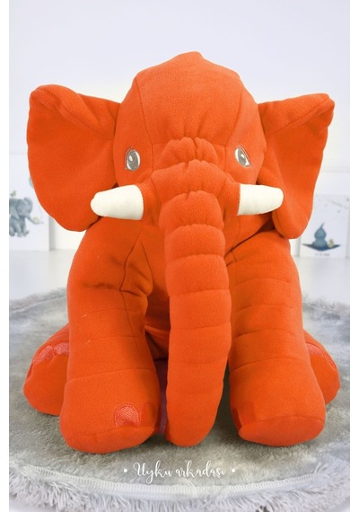 Dev Boy 60 cm Uyku Arkadaşım Fil Turuncu Jumbo Boy