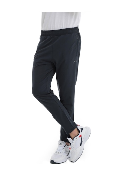 Slazenger GRIET Erkek Fermuar Cepli Dar Paça Koyu Gri Eşofman Altı