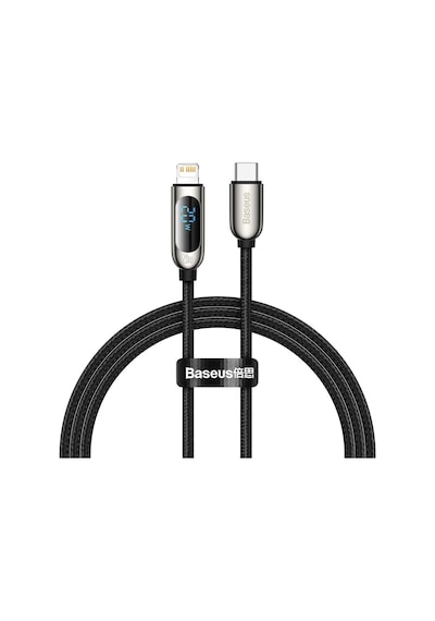 Baseus CATLSK-01 20W Dijital Göstergeli Type-C Lightning Hızlı Şarj Kablosu 1 M