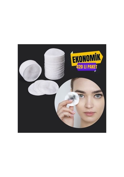 420 Adet Kozmetik Disk Pamuk 714420 Beyaz