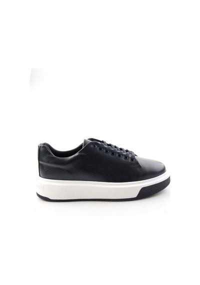 Bambi Lacivert Napa Hakiki Deri Erkek Sneaker E01401021443
