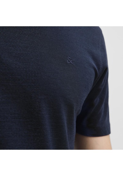 Jack & Jones Erkek Nakis Detayli Polo Yaka Tisört - Paulos - 12175007 Lacivert