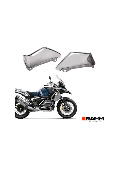 Bmw Motorrad 1300 Gs Yükseltilmiş Elcik Korumaları - Sağ Ve Sol - Gri Siyah