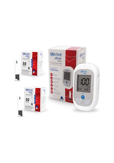 Lifechek Silver GH82 Kan Şekeri Ölçüm Cihazı + Test Stribi 100 Adet