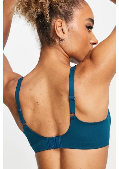 Nike Training Dri Fit Alate Minimalist Light Support Padded Bra Kadın Lazer Kesim Bra Mavi Mavi