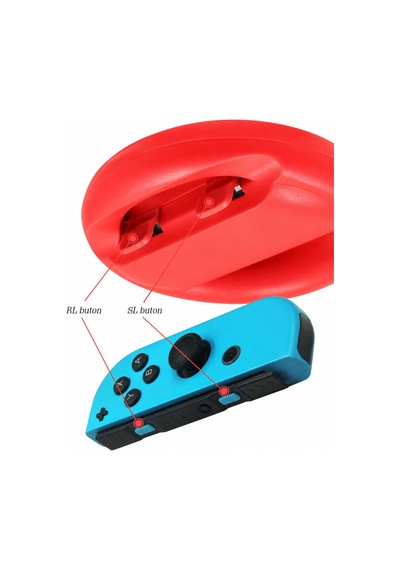 Switch Joy-con Direksiyon Seti Ns Yarış Oyunları Racing Wheel Aksesuar Renkli 2 Adet
