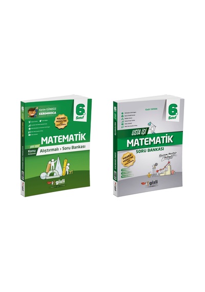 Gizli 2026 6. Sınıf Matematik Alıştırmalı + Usta İşi Soru Bankası Seti 2 Kitap Güncel Müfredat
