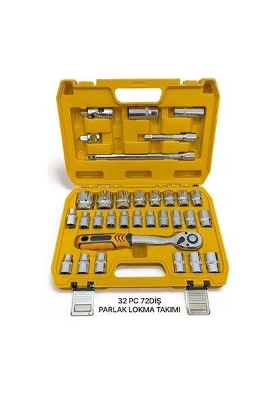 Melzohome 32 Pc 72 Diş Parlak Lokma Takımı