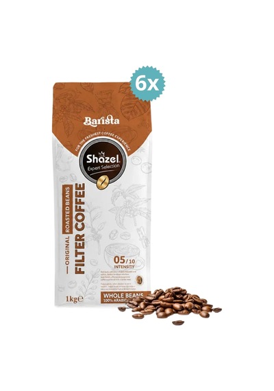 Shazel Filtre Kahve Çekirdek 1000 Gr X 6 Adet Çekirdek Kahve