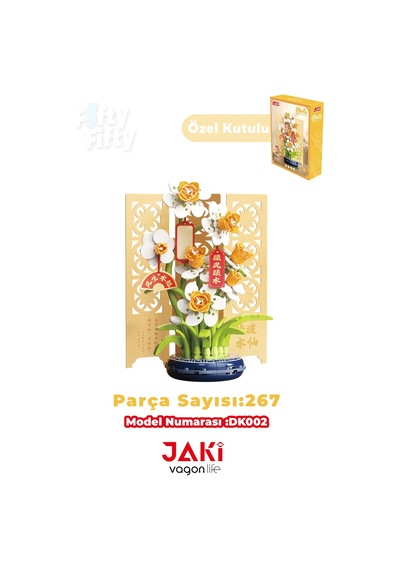 Jaki Plante Serisi Papatya Modeli 267 Parça Oyucak Yapım Seti -ffdk002