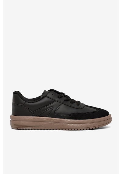 Tonny Black Rahat Kalıp Kauçuk Taban Bağcıklı Sneaker Kadın Siyah Siyah Sneaker Tbtyldz005