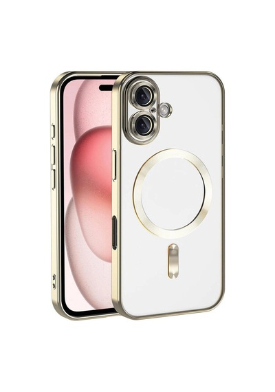 Apple iPhone Uyumlu 17 Kross Magneticsafe Kapak - Gold Diğer