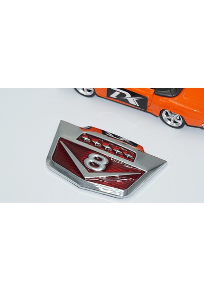 Dk Tuning V8 Bagaj Yeni Versiyon Krom Metal Logo Amblem