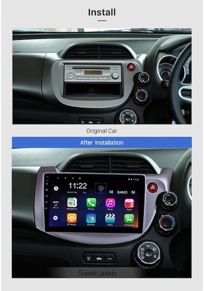 Honda Jazz 2008-2013 Multimedya Navigasyon Usb Kamera Carplayer 4 Ram Uyumlu