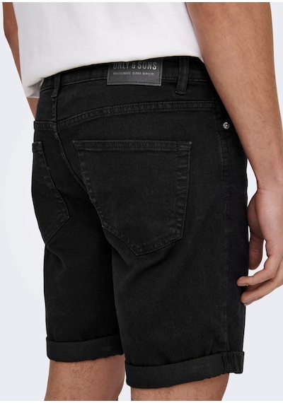 Only & Sons Erkek Kot Şort Onsply Black 4328 Shorts-22024328 001