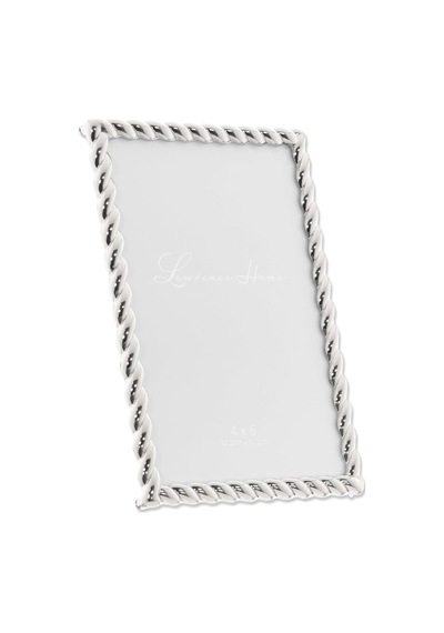 Lexroo 710046 Silver Metal Rope Picture Frame, 10cm By 15cm