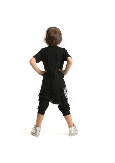 DD Hiphop Erkek Çocuk T-shirt Kapri Şort Takım