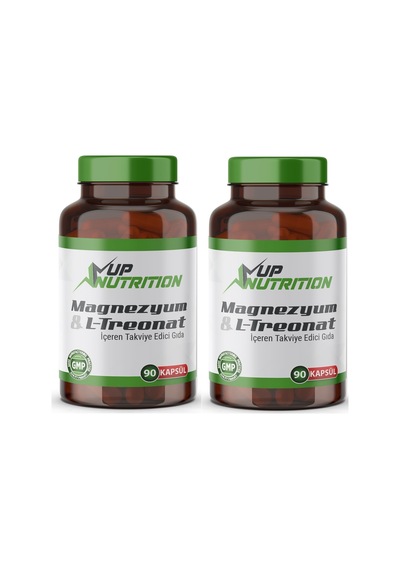 Nutrition Magnesium L-threonate Magnezyum L-treonat 2000 Mg 90 Kapsül Vegan X 2 Adet