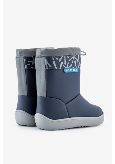 Hopfrög Rain Boots Süper Mat Lacivert Suya Ve Soğuğa Dayanıklı Barefoot Çocuk Botu Lacivert