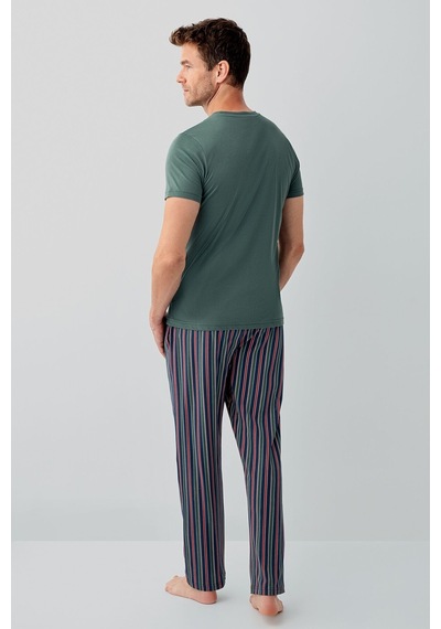 Arnetta Erkek Yeşil Pijama Takım 5274-49518 Yeşil