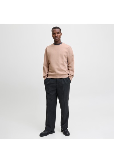 Jack & Jones Jack&jones Star Basic Erkek Bej Sweatshirt Bej