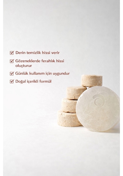 Ruşur Taşlı El Yapımı Doğal Oval Sabun - 100 Gr Ruşur