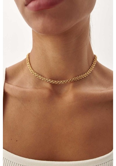 Rope Örgü Choker Kolye