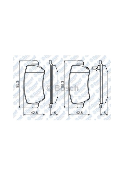 Fren Balatası Arka E:0986tb2845 23417 Astra G 08/00-02/04 Astra H