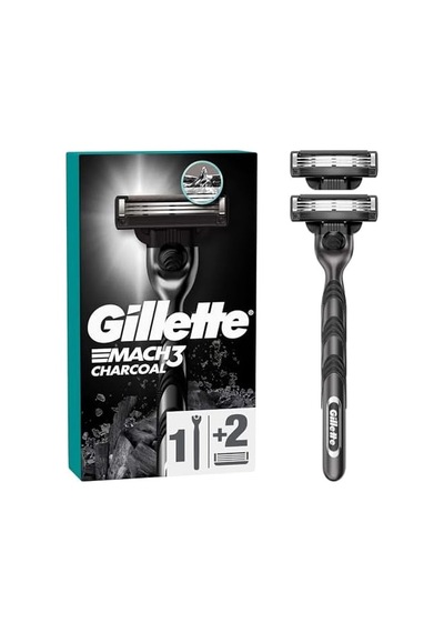 Mach3 Charcoal Tıraş Makinesi + 2 Adet Yedek Tıraş Bıçağı